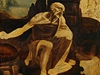 Svatý Jeroným. Jeden z Da Vinciho obraz vystavených v Londýn.