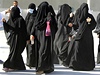 Zahalené muslimky v posvátném městě Mekka