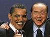 Jsme jedniky. Berlusconi s Barackem Obamou a Dmitrijem Medvedvem na summitu G20 v roce 2009.