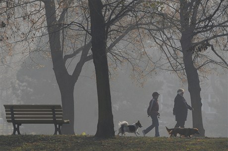 Jen ve velmi omezené míe by se mli venku pohybovat lidé s chronickými onemocnními dýchacích cest, cév a srdce.