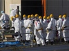 Poniená jaderná elektrárna Fukuima v Japonsku.