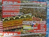 Podgorica, stadion Gorica. (Plakát, který láka na utkání s eskou republikou)
