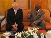 Prezident pi jednání se svým senegalským protjkem Wadem