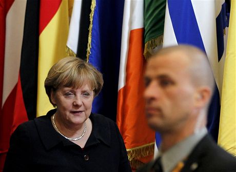 Nmeck kanclka Angela Merkelov na summitu Evropsk unie
