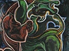 Emil Filla: Zápas elmy s býkem, olej na plátn, 146 x 114 cm, Krajská galerie výtvarného umní ve Zlín