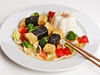 Tofu obalené asami.