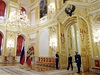 Dmitrij Medvedv pijímá v Kremlu nové zahraniní diplomaty