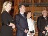 eský prezident Václav Klaus s manelkou Livií si 7. prosince spolen s ruským prezidentem Dmitrijem Medvedvem a jeho manelkou Svtlanou Medvedvovou prohlédli knihovnu Strahovského klátera. 