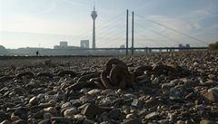 Vyschlý Rýn v západon�meckém Düsseldorf