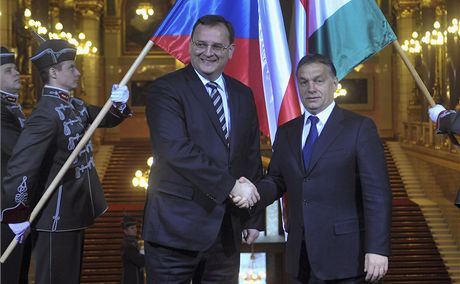 Petr Neas a Viktor Orbán