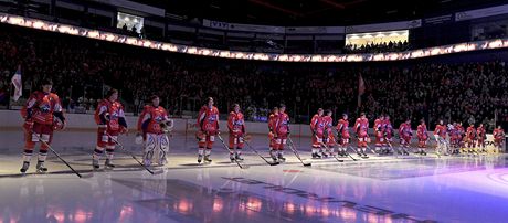 Návrat Jaroslavle, nový tým na led ped utkáním Vyí hokejové ligy v Rusku