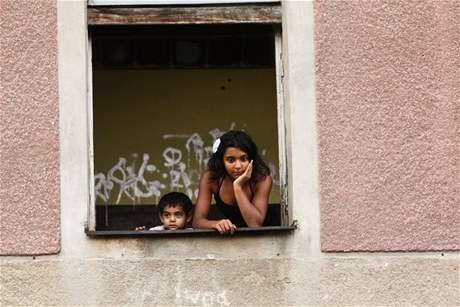 Romské děti.