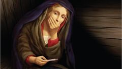 Těhotenský test v ruce Panny Marie pobouřil věřící