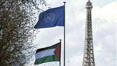 Ped sdlem UNESCO u vlaje palestinsk vlajka