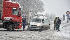 Silnice na horch pokrv snh a namrzaj