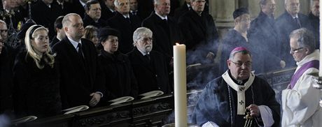 Poheb Václava Havla ve svatovítské katedrále, 23. 12. 2011