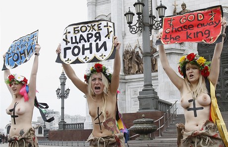 Ukrajinské aktivistické hnutí FEMEN (ilustraní foto)