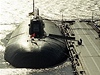 Ruská jaderná ponorka Jekatrinburg v doku