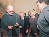 Jan Ruml, Václav Havel a Alexandr Vondra na setkání chartist
