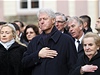 Americká delegace na pohbu Václava Havla: Manelé Clintonovi a  Madeleine Albrightová. 