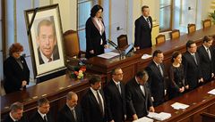 Václav Havel promluvil ze záznamu k poslancům