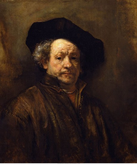 Rembrandt van Rijn: Autoportrét, 1660