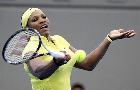 Slavná americká tenistka Serena Williamsová na turnaji v Brisbane v Austrálii