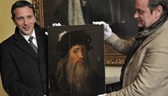 Za mimo�ádných bezpe�nostních opat�ení dovezl 8. ledna pozd� ve�er ozbrojený doprovod na zámek Zbiroh na Rokycansku nedávno objevený renesan�ní obraz tvá�e Leonarda da Vinci. 