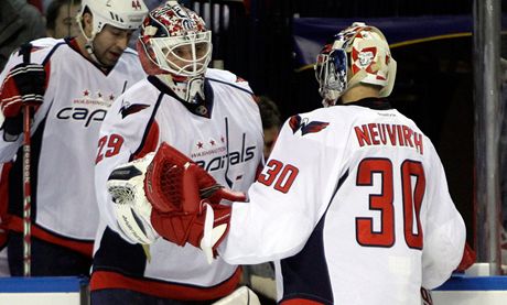 Zleva: Tomá Vokoun a Michal Neuvirth.