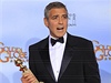 Geroge Clooney pebírá Zlatý glóbus pro nejlepího herce za roli ve snímku Dti moje.