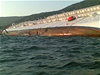 Proboený trup lodi Costa Concordia.