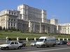 Budova parlamentu v Bukureti, Rumunsko.