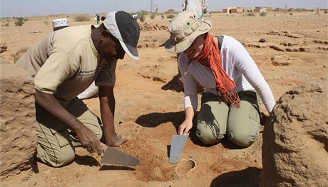 Výzkum Východního chrámu v lokalit Vád Ben Naga v Súdánu.
