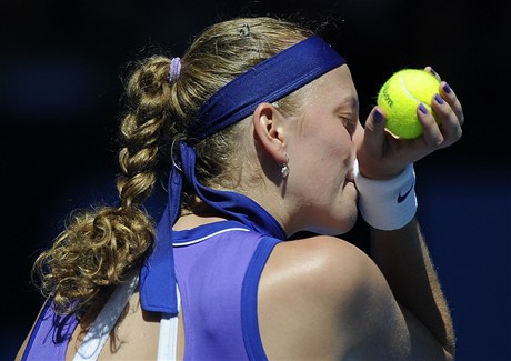 Česká tenistka Petra Kvitová na Australian Open v Melbourne