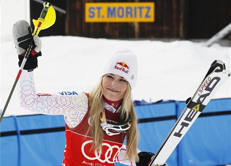 Americká lyžařka Lindsey Vonnová vyhrála superkombinaci Světového poháru ve Svatém Mořici