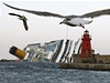 Rackové nad vrakem lodi Costa Concordia