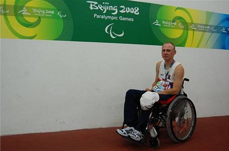 Jan Vank po úspném paralympijském závod.