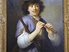 Rembrandt jako pastý z roku 1636, autorem je Rembrandtv ák Govert Flinck