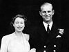 Albta II. a princ Philip na fotografii z roku 1947.