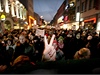 Na protesty Gorila v Bratislav se sely tisíce lidí. 3. února 2012 