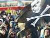 Demonstrace svolaná eskou pirátskou stranou proti podpisu dohody ACTA na praském Klárov