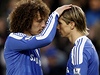 David Luiz a Fernando Torres.