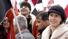Asma Assadová mezi p�íznivci man�ela
