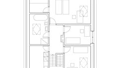 Druhé patro domu po rekonstrukci.