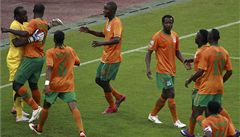 Fotbalisté Zambie oslavují postup