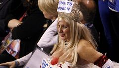 Super Bowl 2012, fanynka New York Giants.