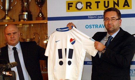 Noví majitelé FC Baník Ostrava (zleva) Libor Adámek a Petr afarík 