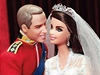 Princ William a Kate se budou prodvat jako panenky Barbie.