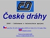 Web eských drah z roku 1995