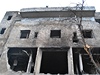 Rozstílená budova v Homsu